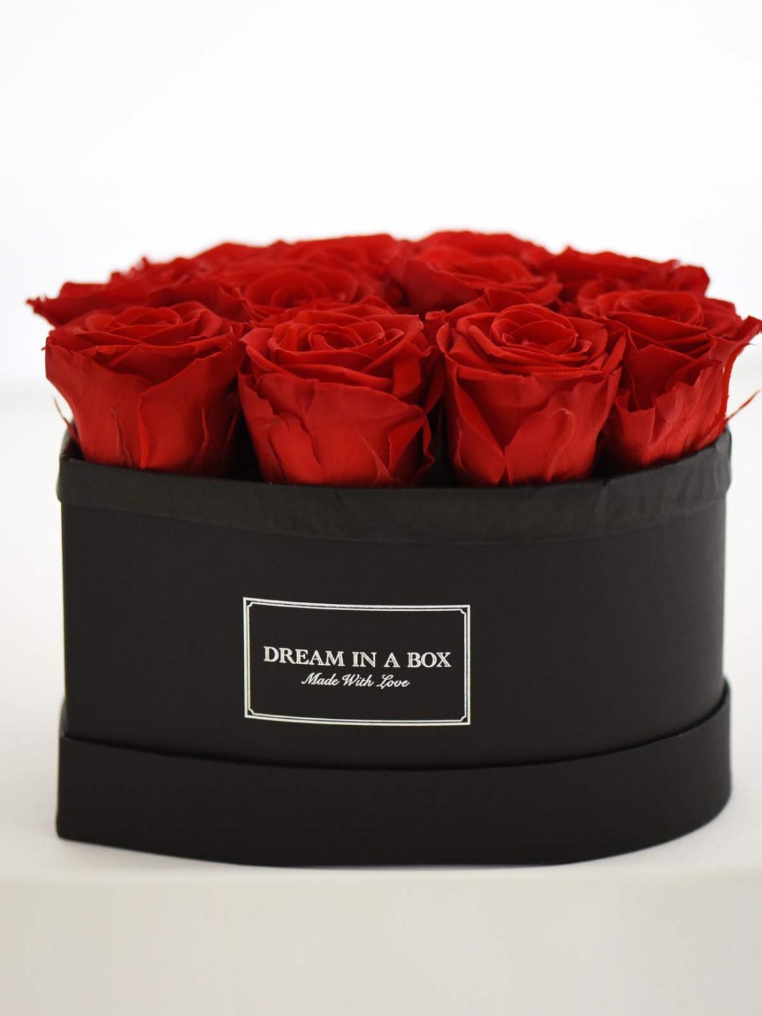 Dream a Little Dream - Scatola con rose rosse a forma di cuore